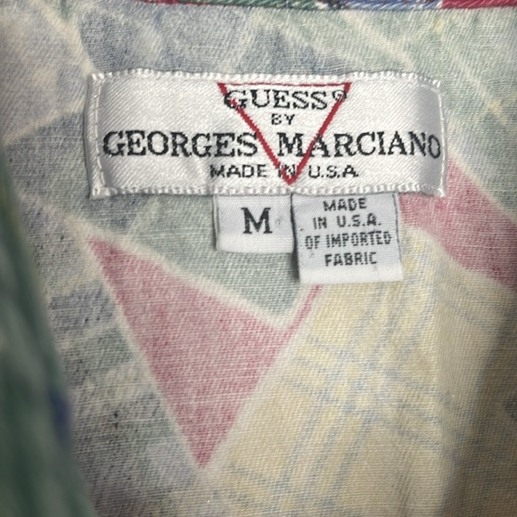 Guess George's Marciano Vintage Women's Flannel Western Multi Shirt Size Medium - Picture 4 of 7